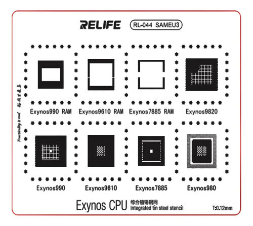Stencil 0.12mm Compatible Exynos Cpu Integrated Relifesameu3