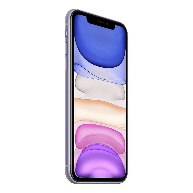 Comparativa visual de los tipos de diseños en el Apple iPhone 11 (256 Gb) - Morado con el resto de diseños detras de el. 