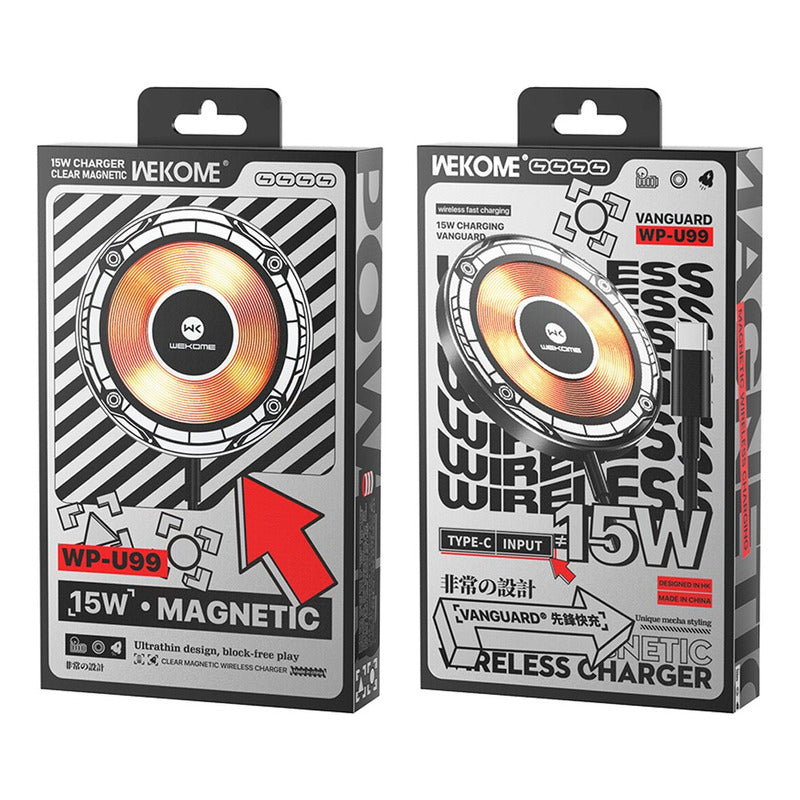Cargador Inalámbrico Magnetico WP-U99 15W Wekome