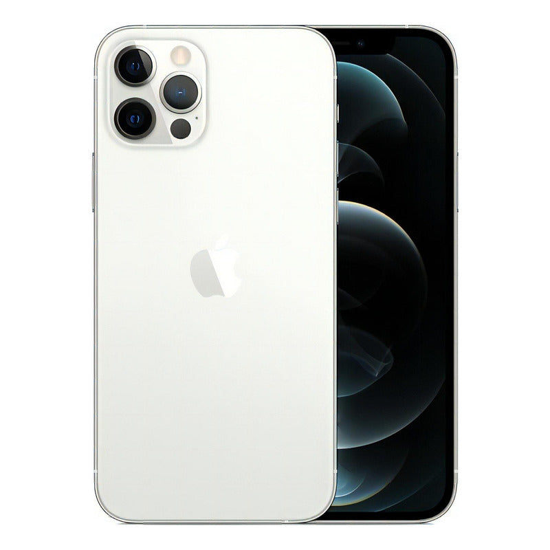 Apple iPhone 12 Pro (128 Gb) - Plata equipado con un cable USB-C a Lightning en color blanco. 