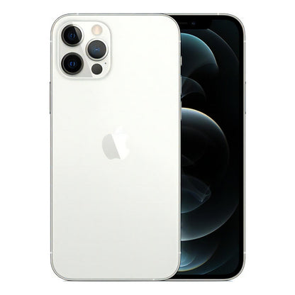 Apple iPhone 12 Pro (128 Gb) - Plata equipado con un cable USB-C a Lightning en color blanco. 