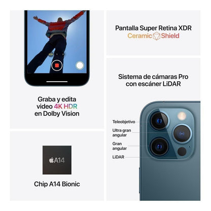 Apple iPhone 12 Pro Max (256 Gb) - Azul Pacífico