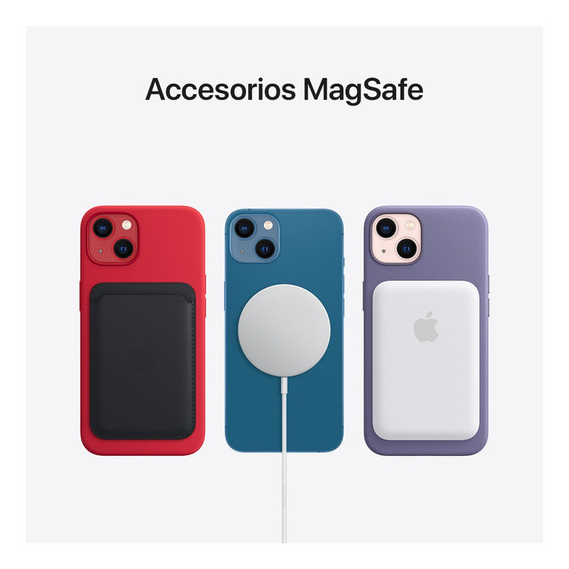 Accesorios compatibles con el  Apple iPhone 13 (256 Gb) - (product)red , incluyendo funda protectora y tarjetero magnético.