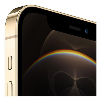 Zoom en la cámara frontal TrueDepth del iPhone 12 Pro (256 GB) - Oro, integrada en el notch.