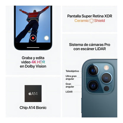 Apple iPhone 12 Pro Max (128 Gb) - Azul Pacífico