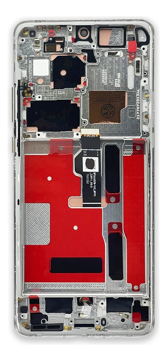 Pantalla compatible con Huawei P50 Pro Jad-lx9 con Marco Gold