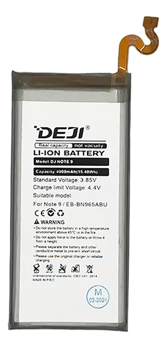 Batería Deji compatible con Samsung Galaxy Note 9