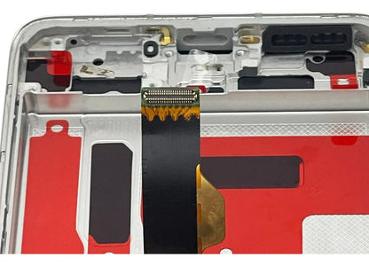 Pantalla compatible con Huawei P50 Pro Jad-lx9 con Marco Gold