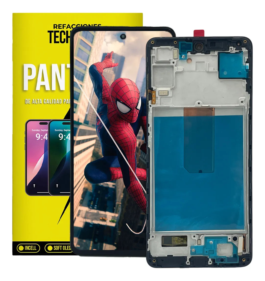 Pantalla con Marco compatible con Samsung M54 SM-M546B