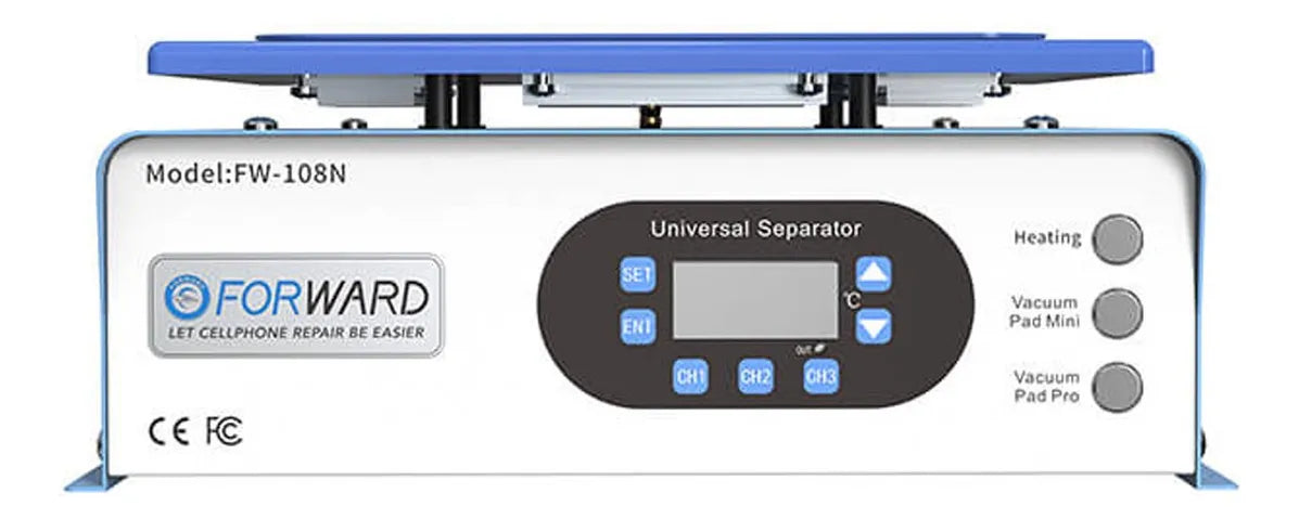 Plancha de calor Separador Glass FW-108N Forward 15" pulgadas