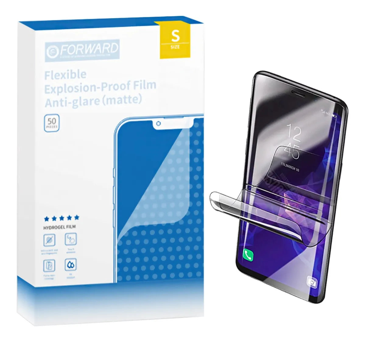 Paquete 50 Piezas Micas de Hidrogel Anti Reflejante (MATE) S 7" pulgadas