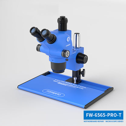Microscopio Trinocular FW-6565 PRO T: Precisión Extrema para Micro-reparación