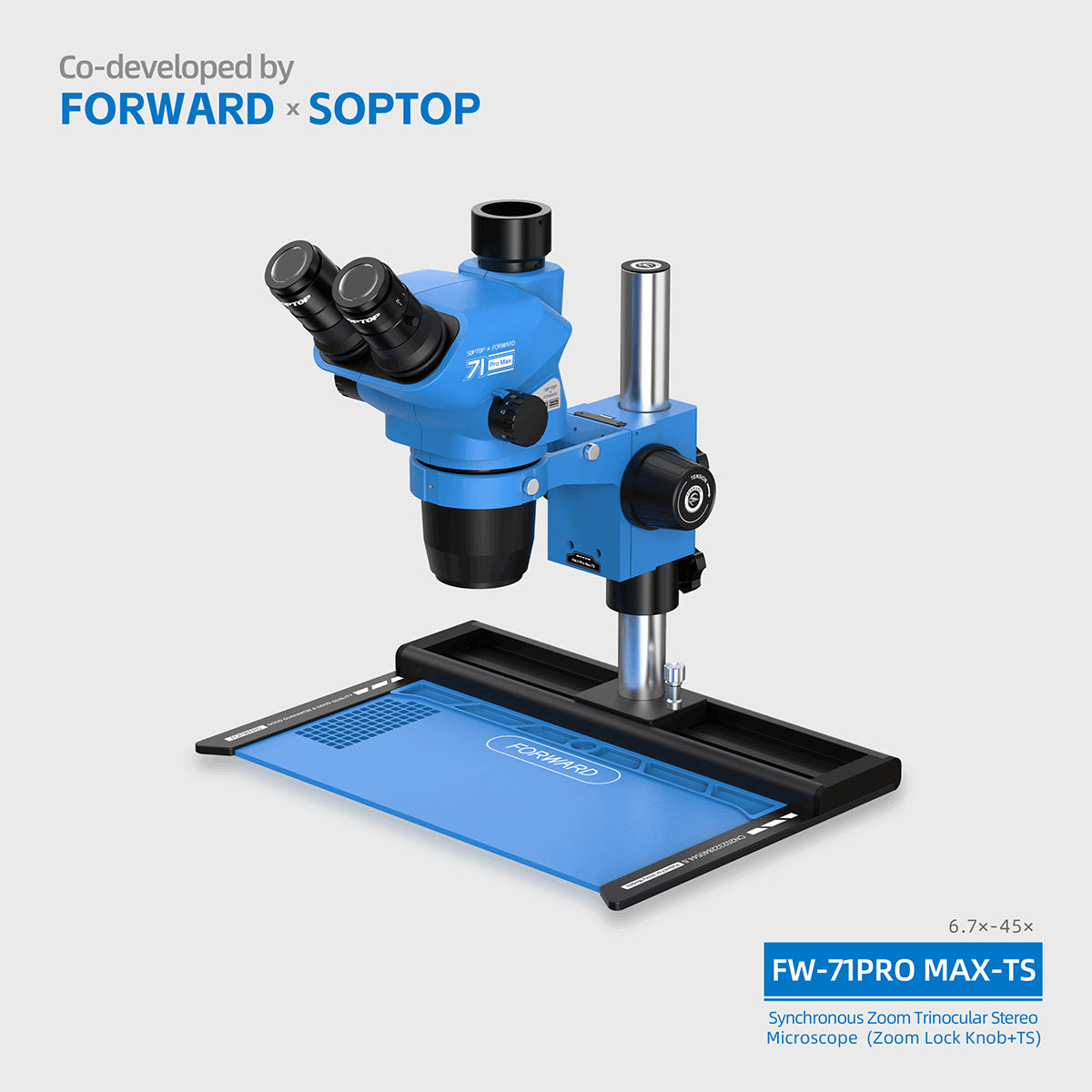 Microscopio Trinocular Forward FW-71Pro Max-TS