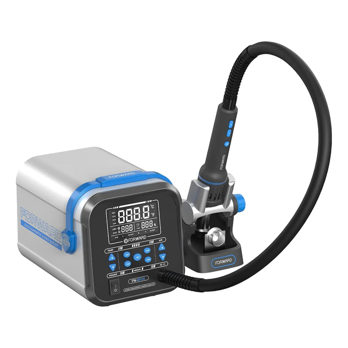 Pistola de aire helicoidal con control de temperatura FW-BF04