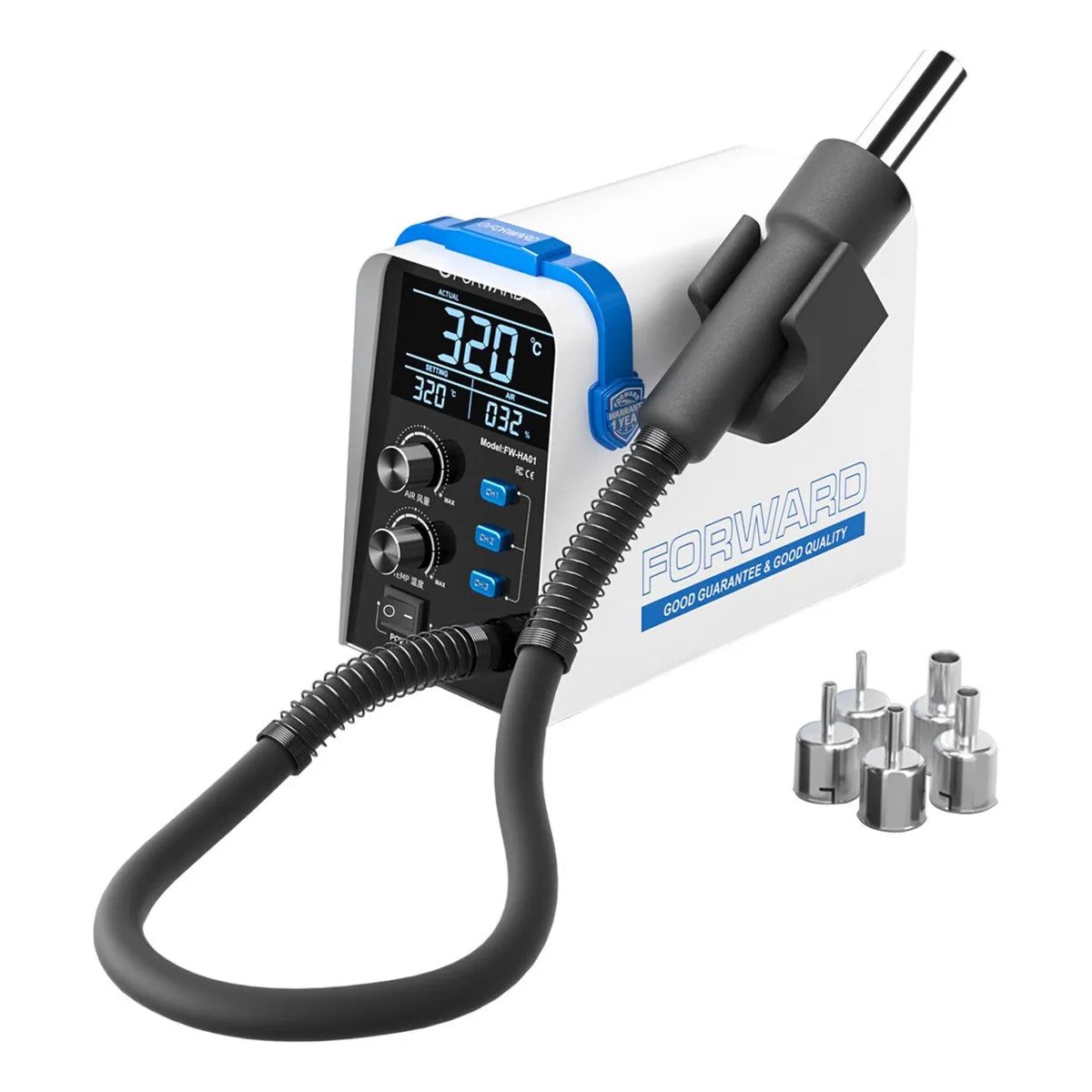 Pistola de aire caliente con control de temperatura HA01