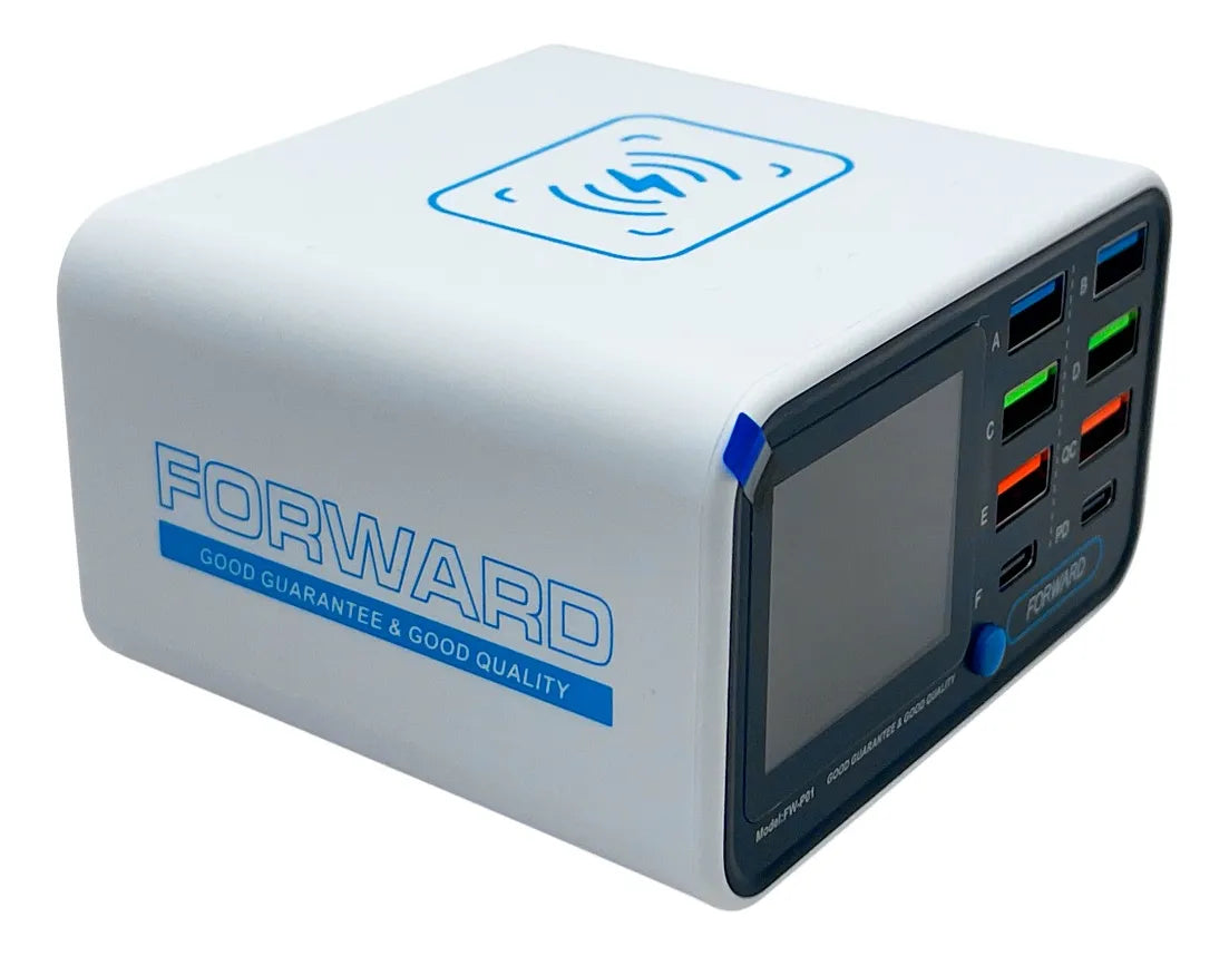 Cargador Rápido Inteligente Multipuerto FW-P01 Forward Azul