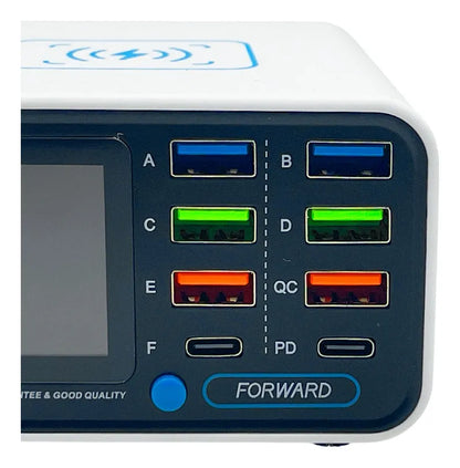 Cargador Rápido Inteligente Multipuerto FW-P01 Forward Azul
