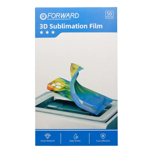 Paquete 50 piezas de Micas de Hidrogel Forward – Sublimación 3D (3 Estrellas)