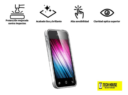 Paquete 50 Piezas Micas de Hidrogel Transparente 7" Pulgadas XS