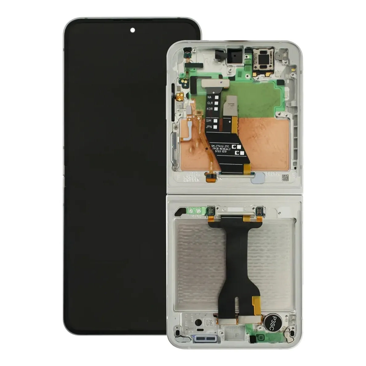 Pantalla Interna con Marco AMOLED compatible con Samsung Galaxy Z Flip 6