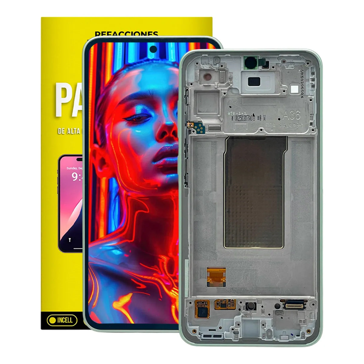 Pantalla AMOLED Oficial compatible con Samsung Galaxy A36 – Módulo con Marco