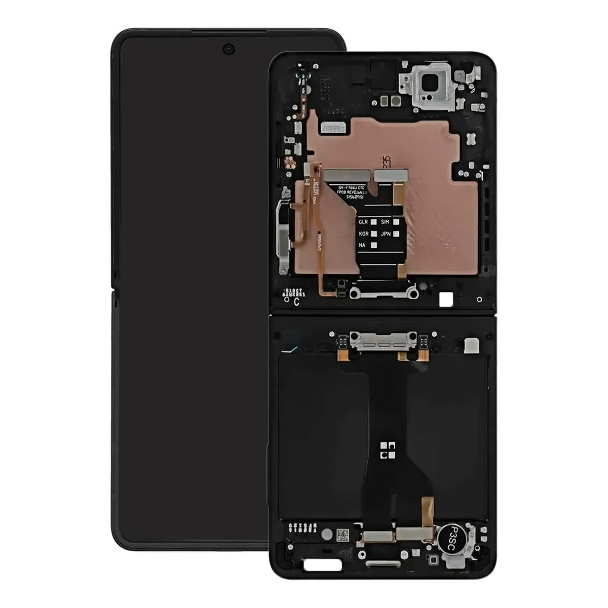 Pantalla AMOLED Interna Samsung Galaxy Z Flip 7 – Módulo Completo con Marco