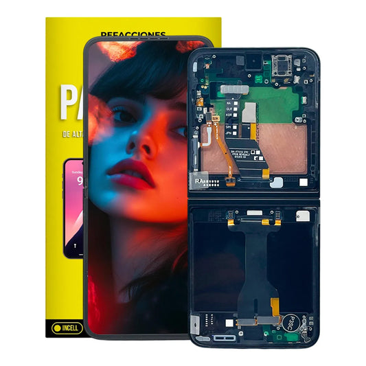Pantalla AMOLED Interna compatible con Samsung Galaxy Z Flip 7 FE – Módulo Original con Marco