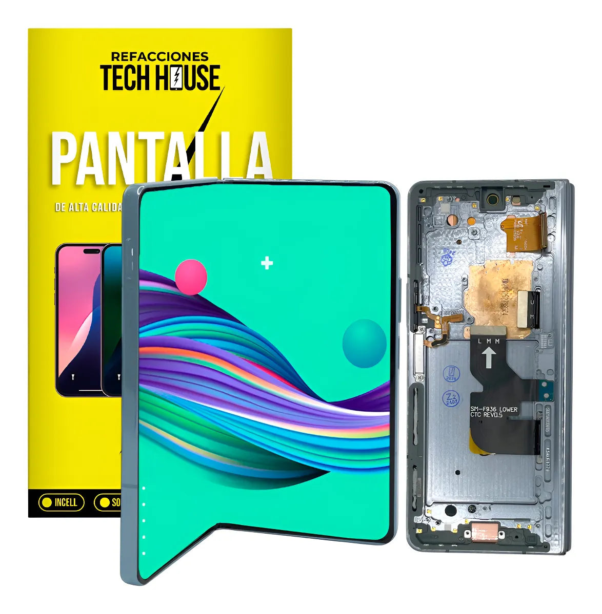 Pantalla compatible con Samsung Z Fold 4 5G con Marco (USA Version)