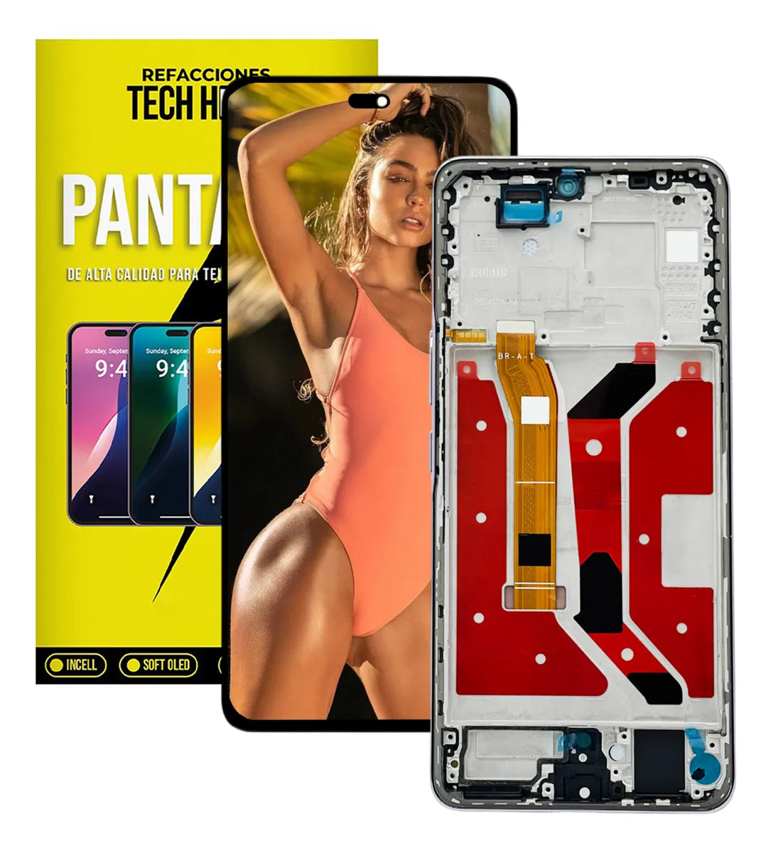 Pantalla con Marco compatible con Honor Magic 7 Lite BRP-NX1 Amoled