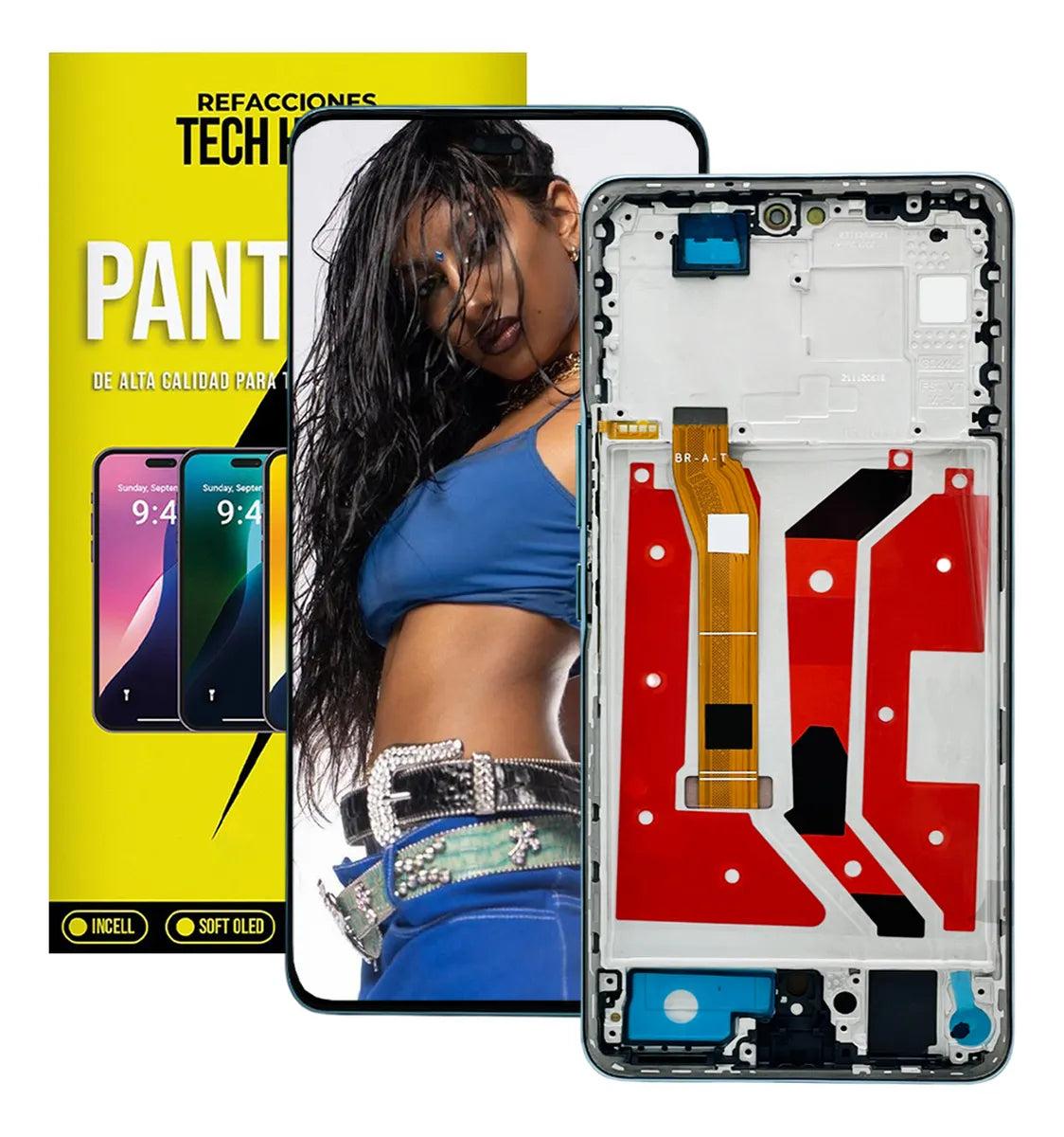 Pantalla con Marco compatible con Honor Magic 7 Lite BRP-NX1 Amoled