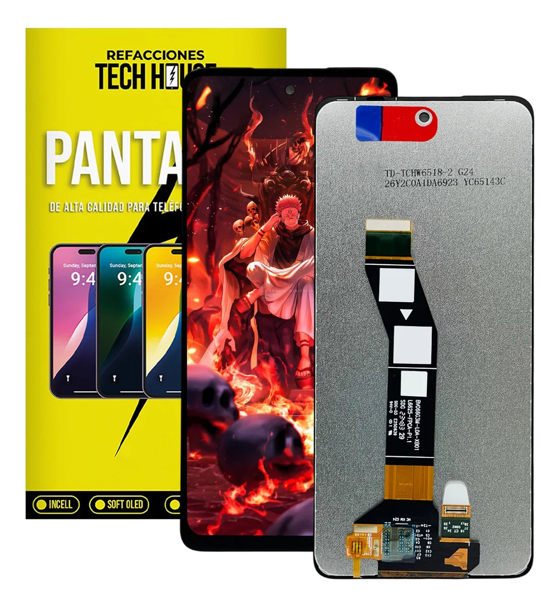 Pantalla AMOLED compatible con Motorola Moto G04 XT2421-2