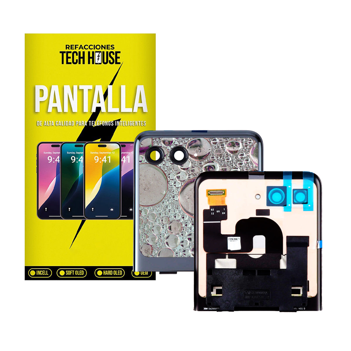 Pantalla AMOLED Externa compatible con Moto Razr 50 Ultra