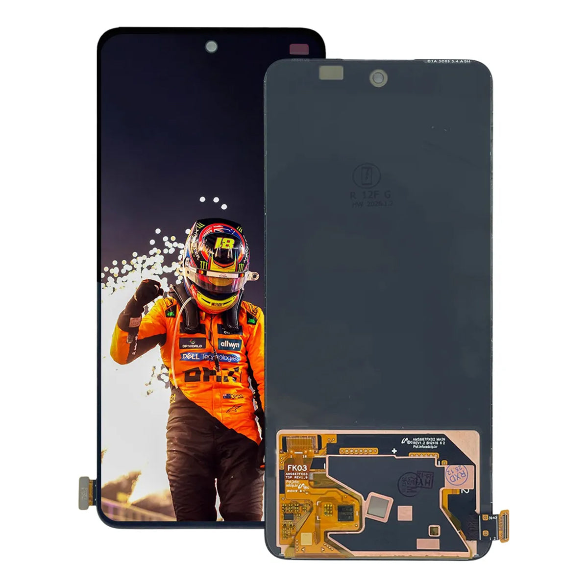 Pantalla AMOLED compatible con Oppo Reno 12F