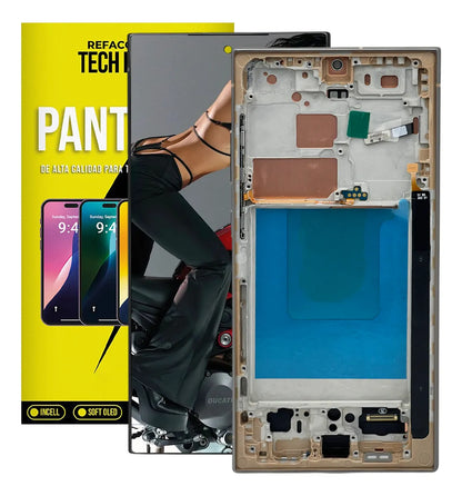 Pantalla Incell con Marco compatible con Samsung S24 Ultra