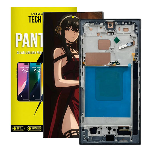 Pantalla con Marco compatible con Samsung S24 Ultra