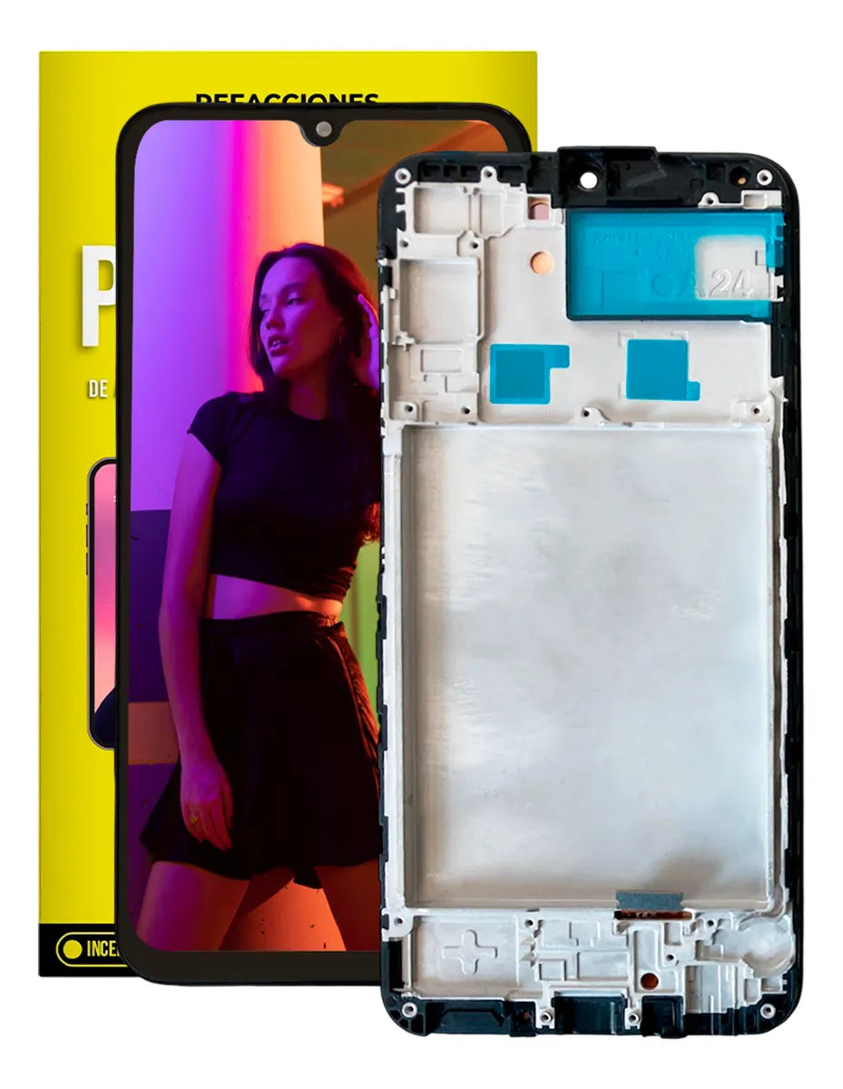 Pantalla compatible con Samsung Galaxy A24 4G con Marco (Super Amoled)