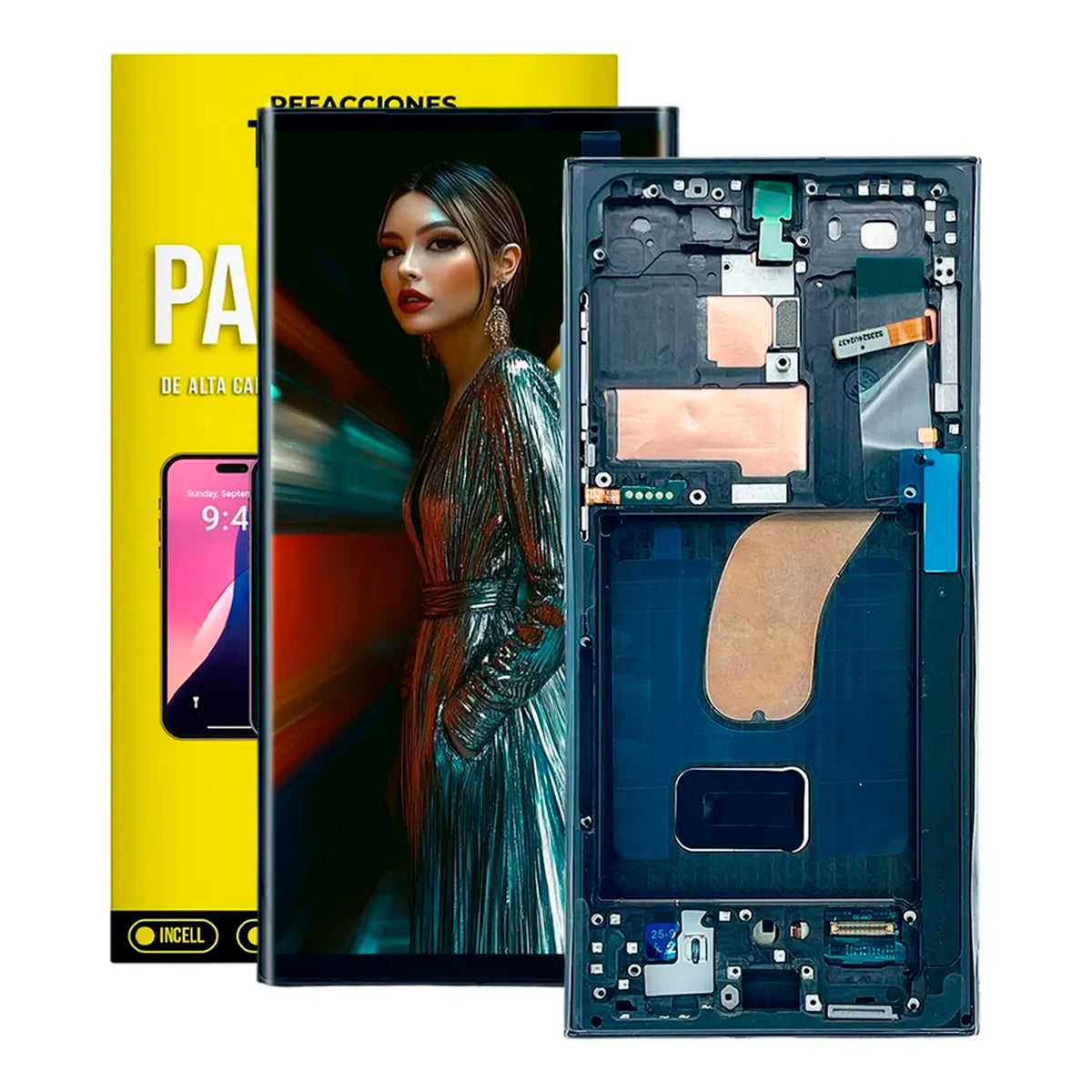 Pantalla OLED para Samsung S23 Ultra 5G (US) con Marco 1:1