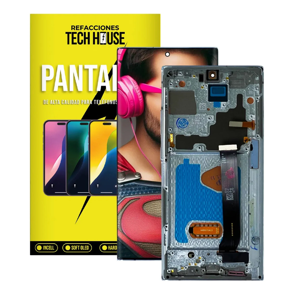Pantalla SK OLED con Marco compatible con Samsung Galaxy Note 20 Ultra 4G / 5G