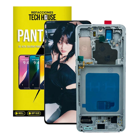 Pantalla OLED con Marco compatible con Samsung Galaxy S21
