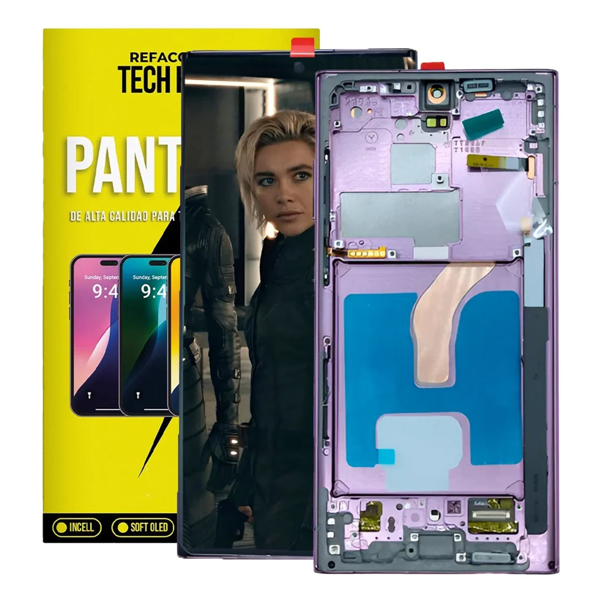 Pantalla OLED con Marco compatible con Samsung Galaxy S22 Ultra 5G (S908U/U1)