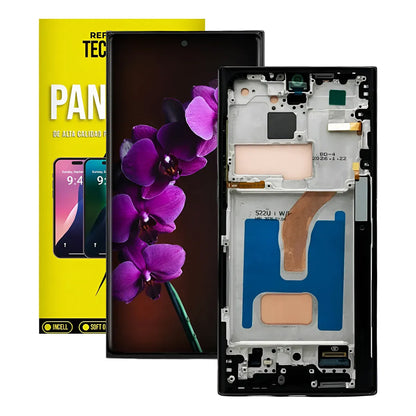 Pantalla compatible con Samsung Galaxy S22 Ultra con Marco