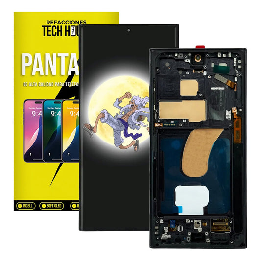 Pantalla SK OLED con Marco compatible con Samsung Galaxy S23 Ultra (S918) – (USA Version)