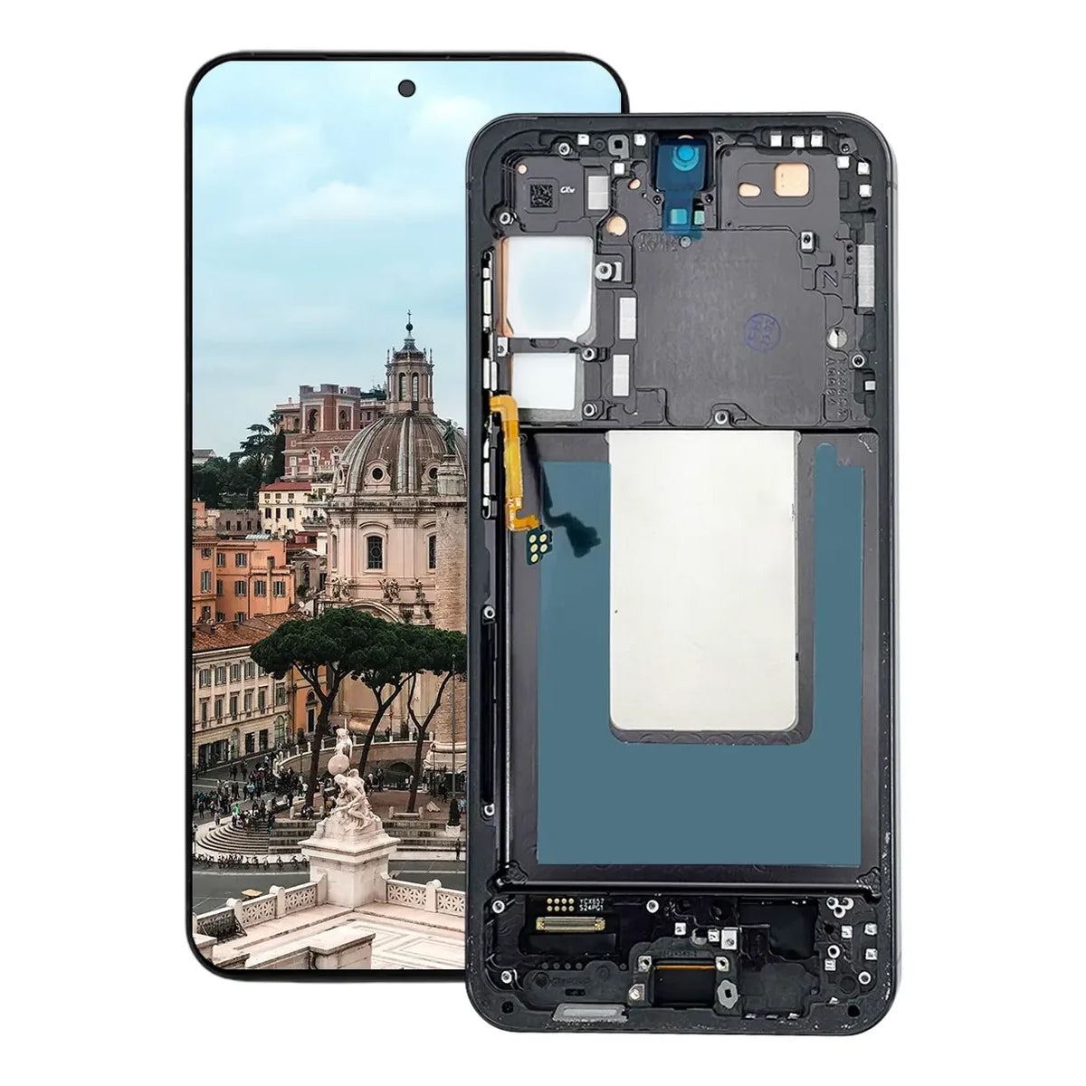 Pantalla con Marco compatible con Samsung Galaxy S24 Plus