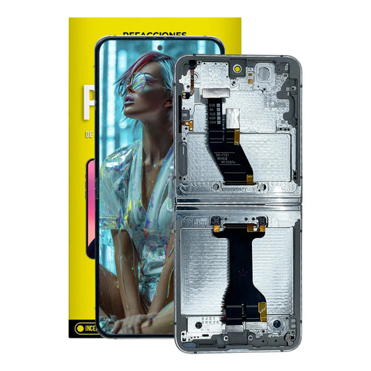 Pantalla Interna Plegable compatible con Samsung Galaxy Z Flip 5 – AMOLED con Marco (US Version)