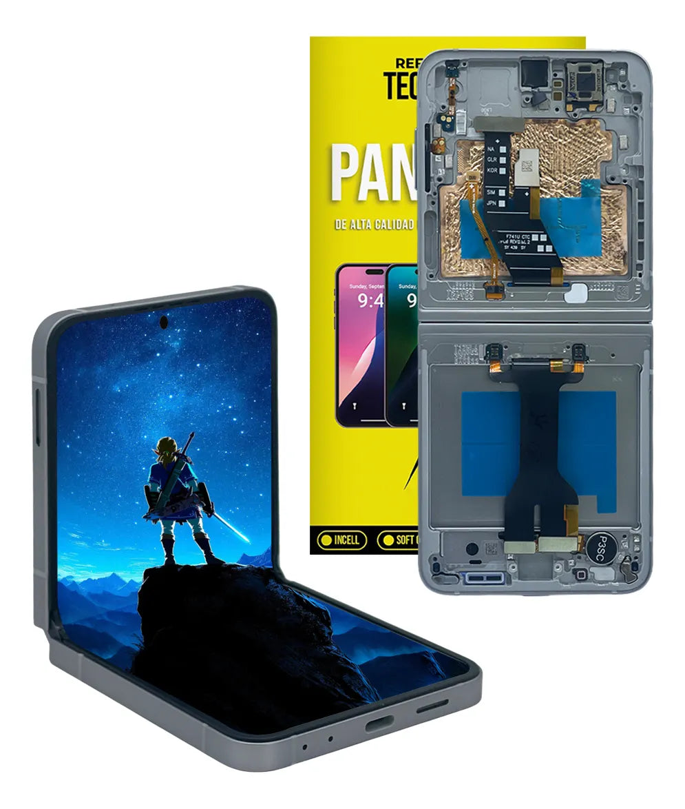 Pantalla compatible con Samsung Z Flip 6 con Marco (Amoled)