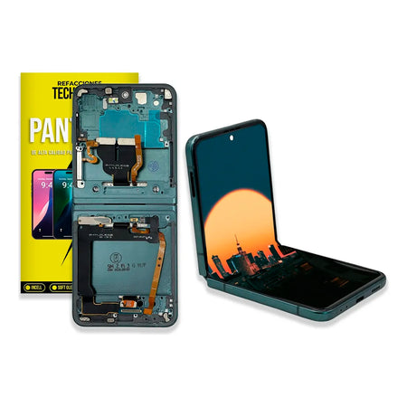 Pantalla con Marco Compatible con Samsung Galaxy Z Flip3 SM-F711 Verde OEM
