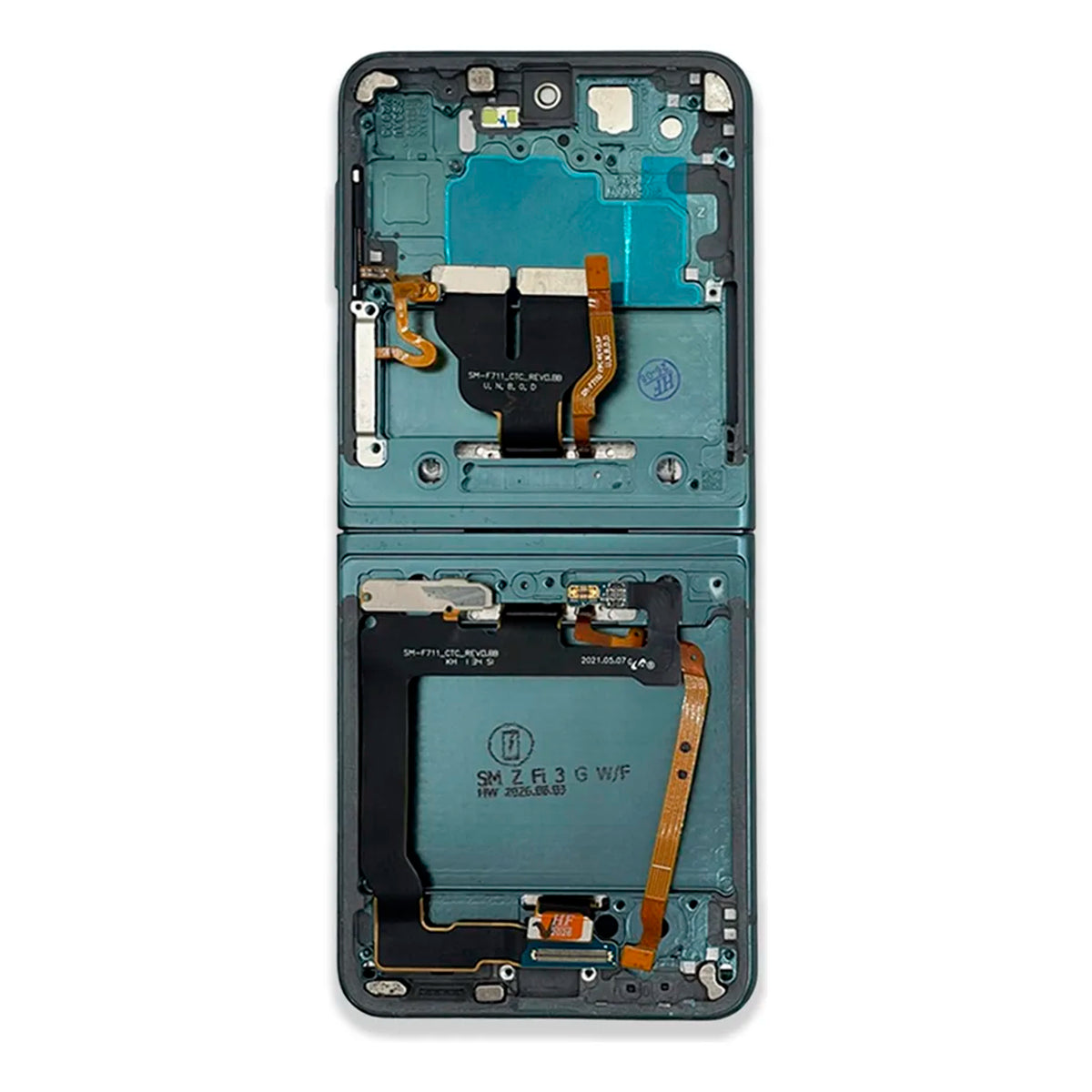 Pantalla con Marco Compatible con Samsung Galaxy Z Flip3 SM-F711 Verde OEM