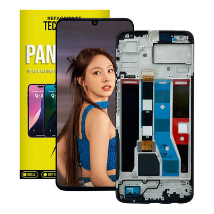 Pantalla con Marco compatible con Realme Note 50