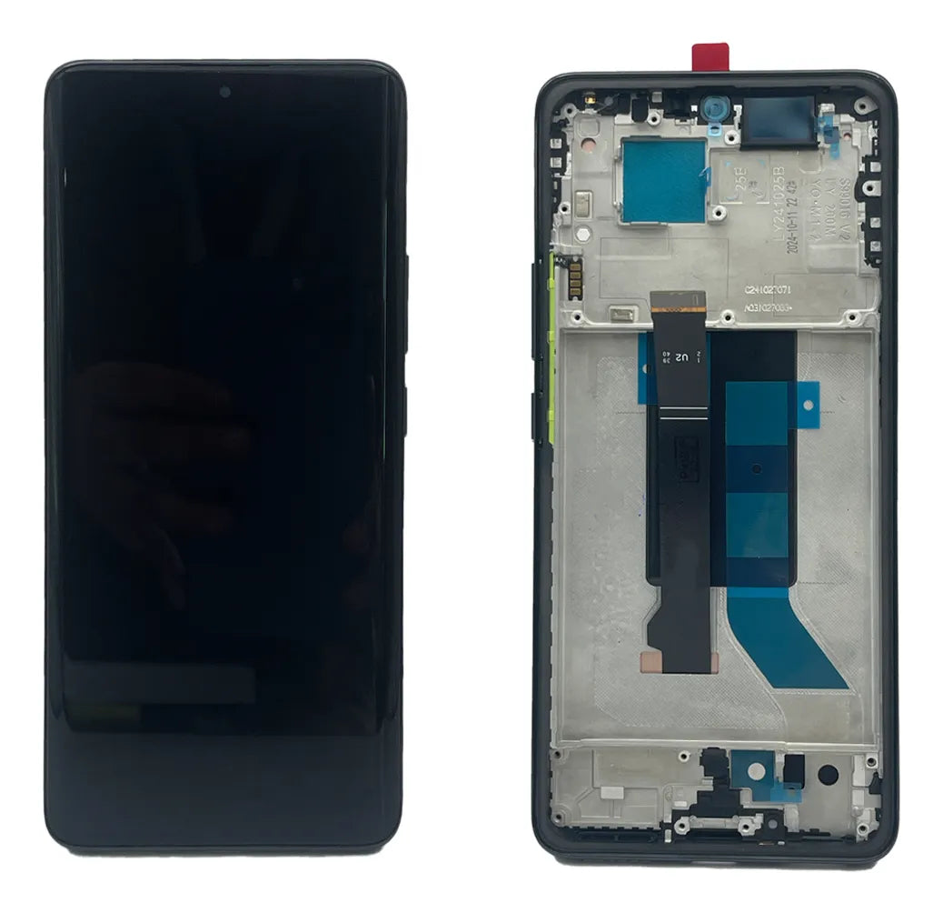 Pantalla compatible con Redmi Note 14 Pro 5G con Marco Amoled - Negro