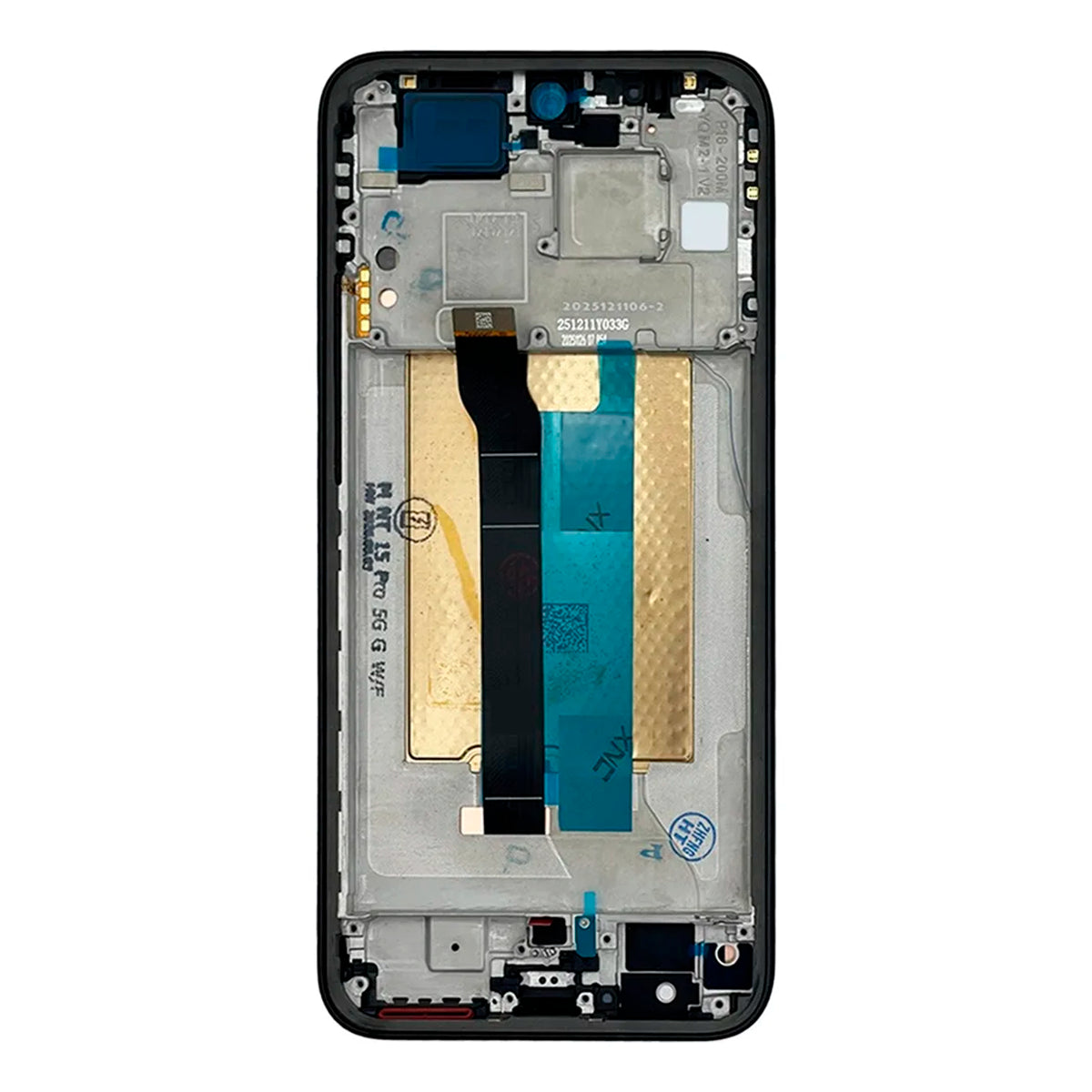 Pantalla con Marco Compatible con Xiaomi Redmi Note 15 Pro 5G Gris OEM